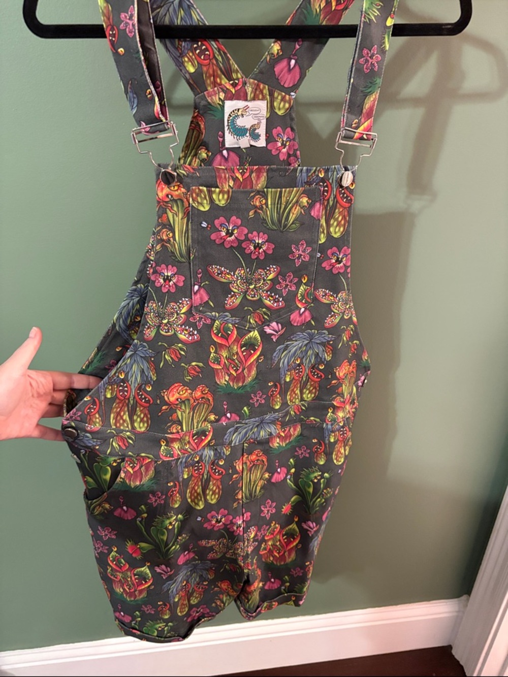 Crescent Creepers Venomous Plants Romper Shorts